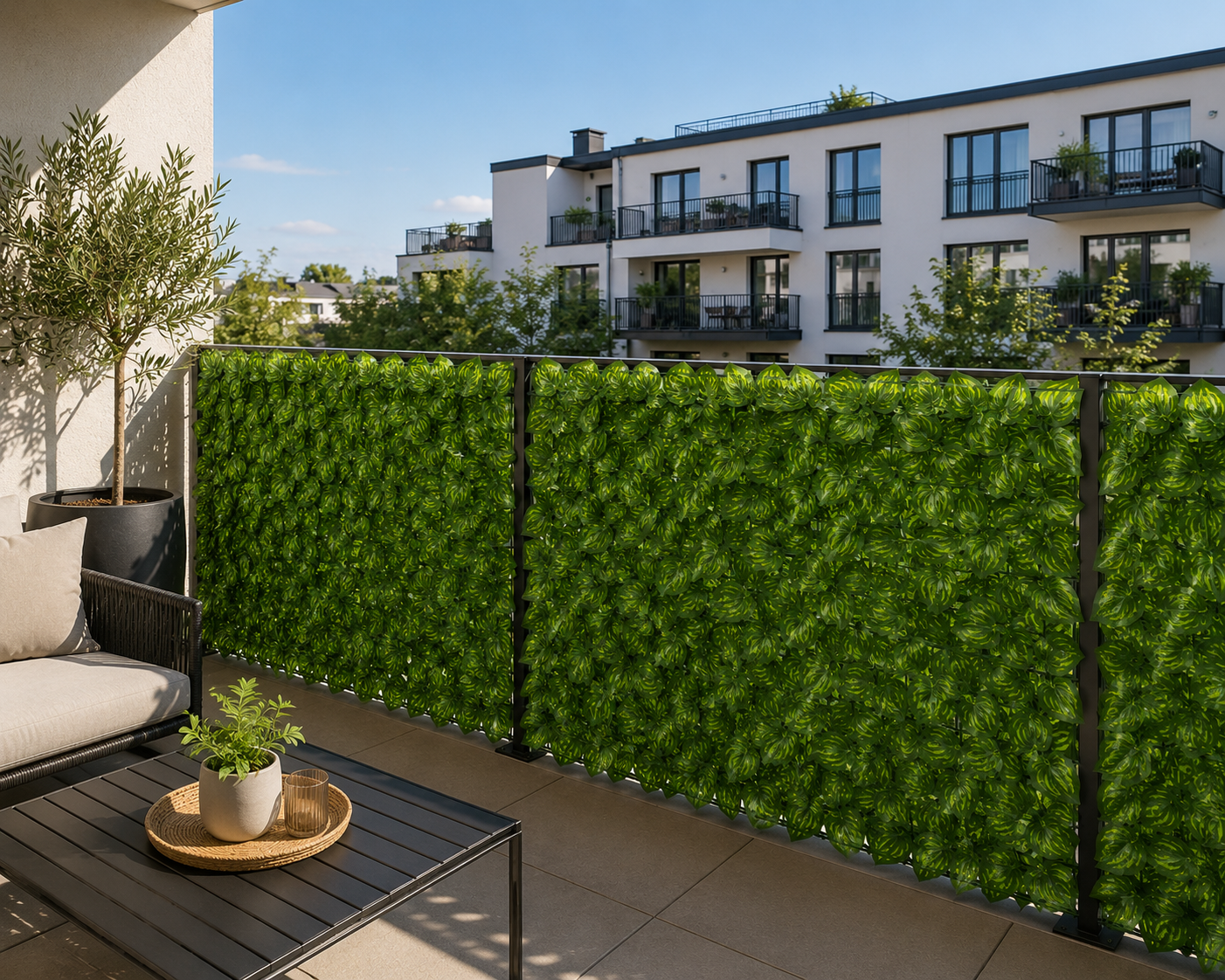 Haie artificielle - Extensible 300x100 cm