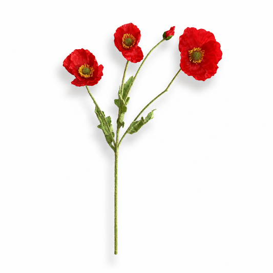 Fleur artificielle - Coquelicot 50 cm