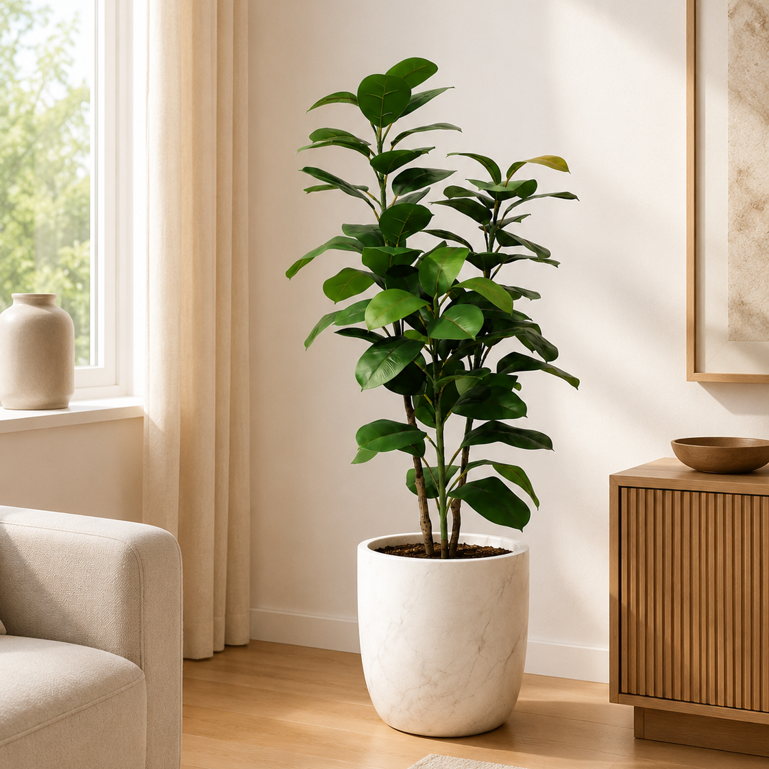 Plante artificielle - Ficus Elastica 120cm